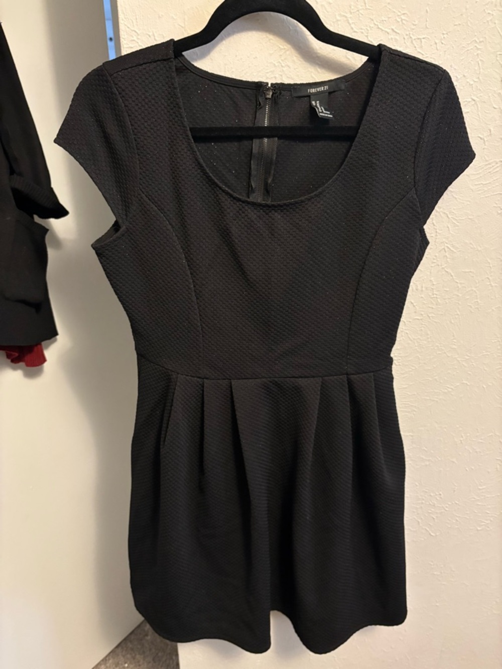 Forever 21 Black Textured Dress